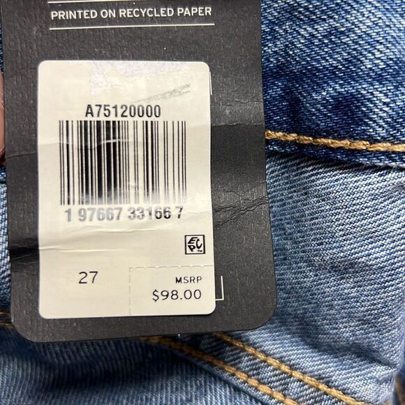 Levi's Big E Premium Denim Ankle Column Skirt NWT size 27 - Picture 10 of 13